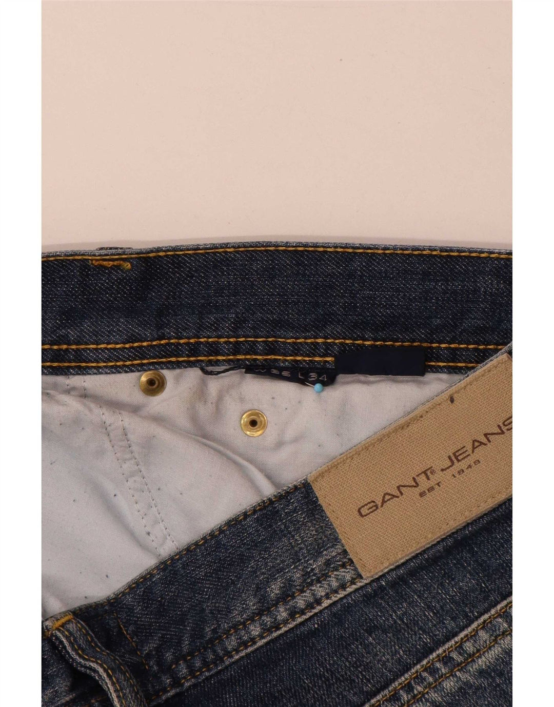 Gant Straight Jeans til mænd W36 L34 Blå