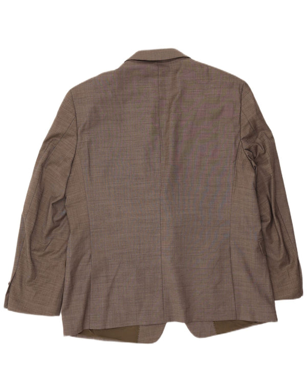 TOMMY HILFIGER Herre 2-knaps blazerjakke UK 46 3XL Grå Uld