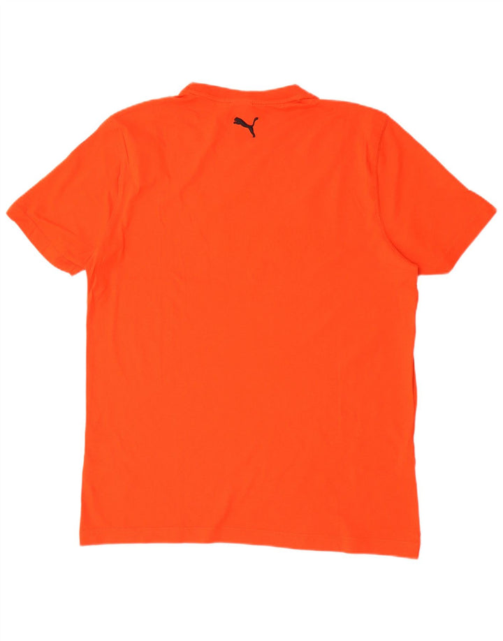 Puma Herre Grafisk T-Shirt Top Stor Orange Bomuld