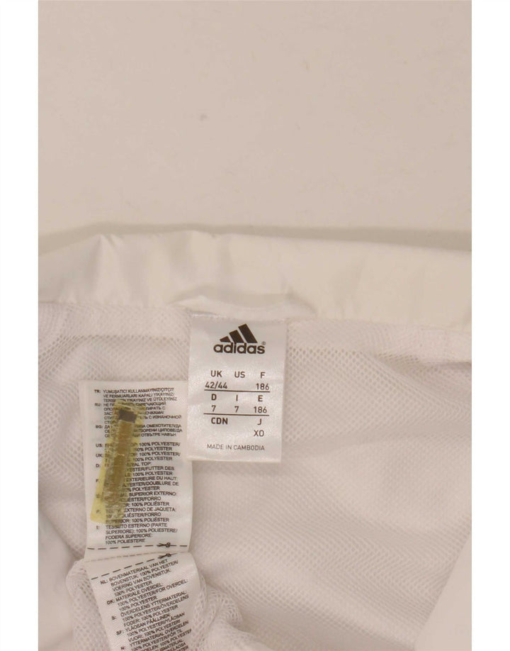 Adidas Træningsdragt til mænd Topjakke UK 42/44 Stor hvid Colourblock Polyester