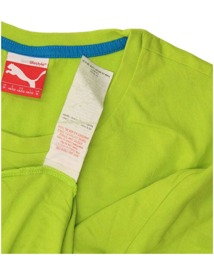 Puma Herre grafisk T-shirt Top mellemgrøn bomuld