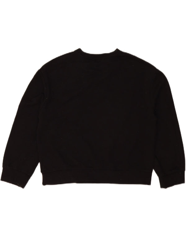 Zara Womens Oversized Sweatshirt Jumper UK 10 Small Black
