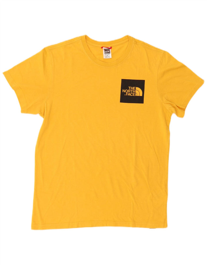 The North Face Herre grafisk T-shirt Top Medium Gul Bomuld