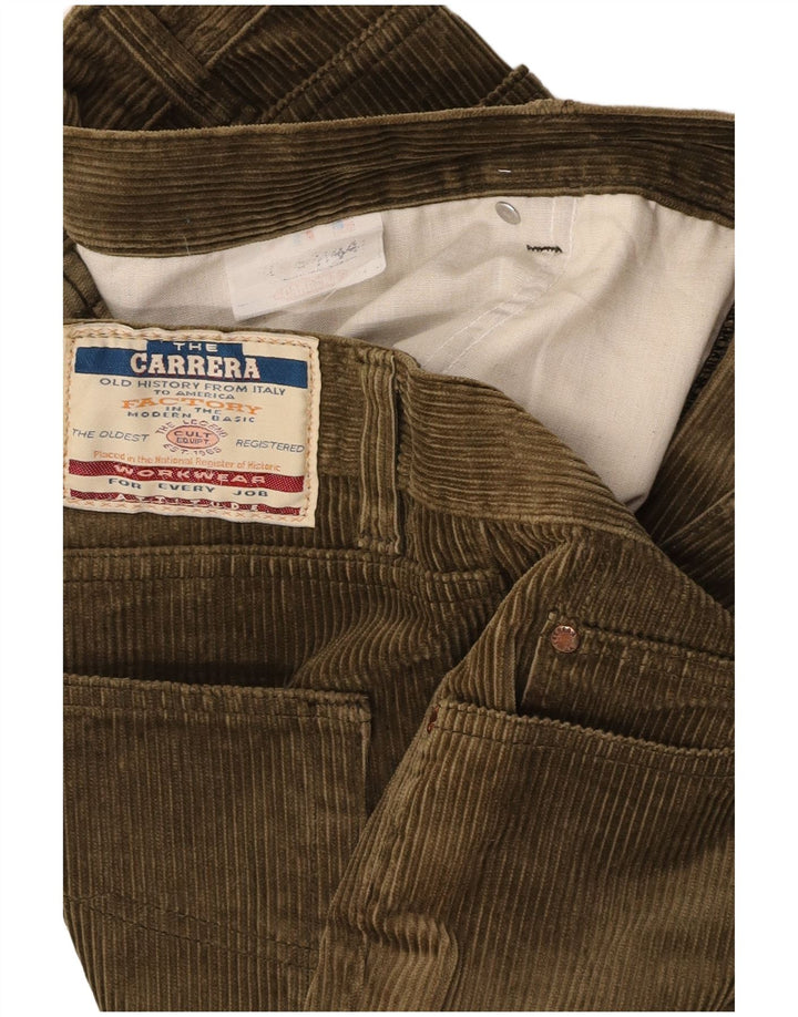 CARRERA Lige fløjlsbukser til mænd W44 L30 Grøn