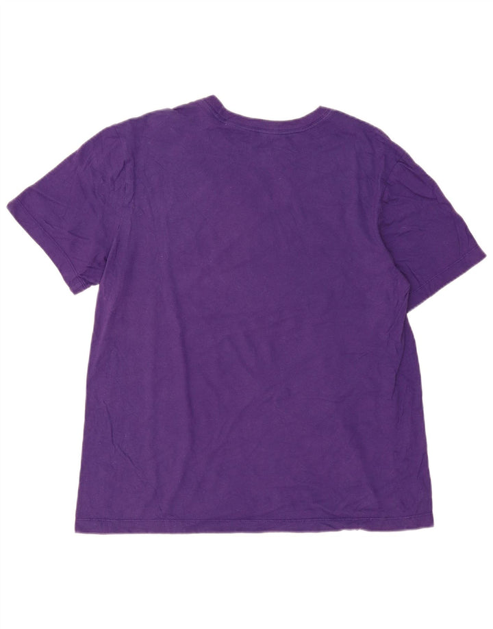 Nike Herre LSU Tigers Grafisk T-Shirt Top Medium Lilla