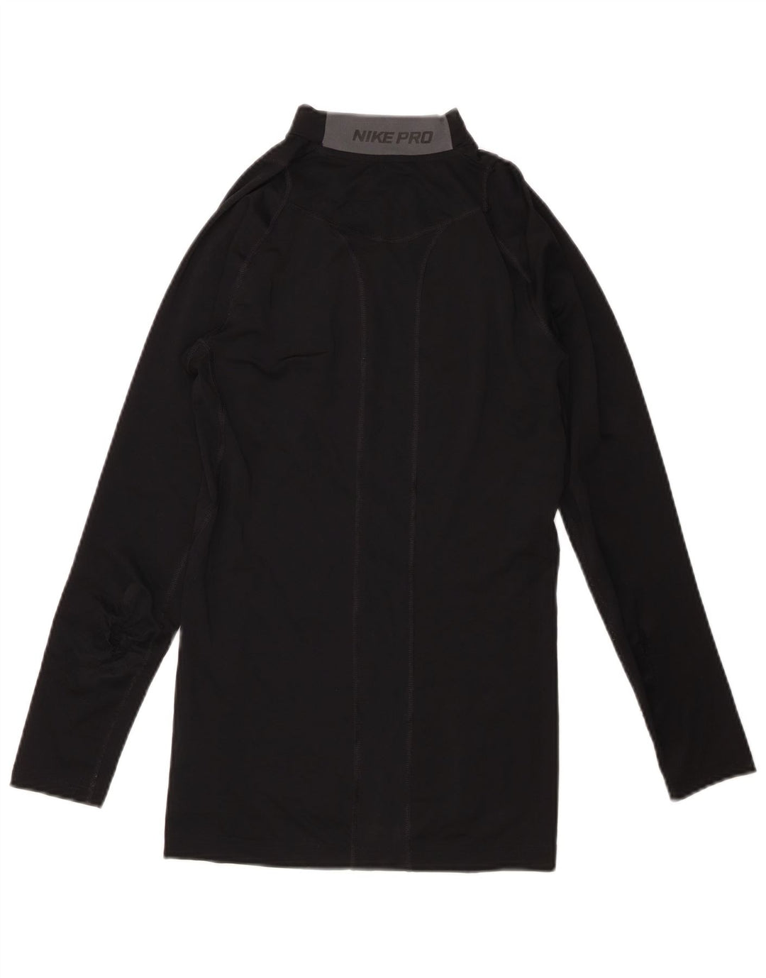 Nike Compression Top Langærmet UK 10 Small Black Polyester