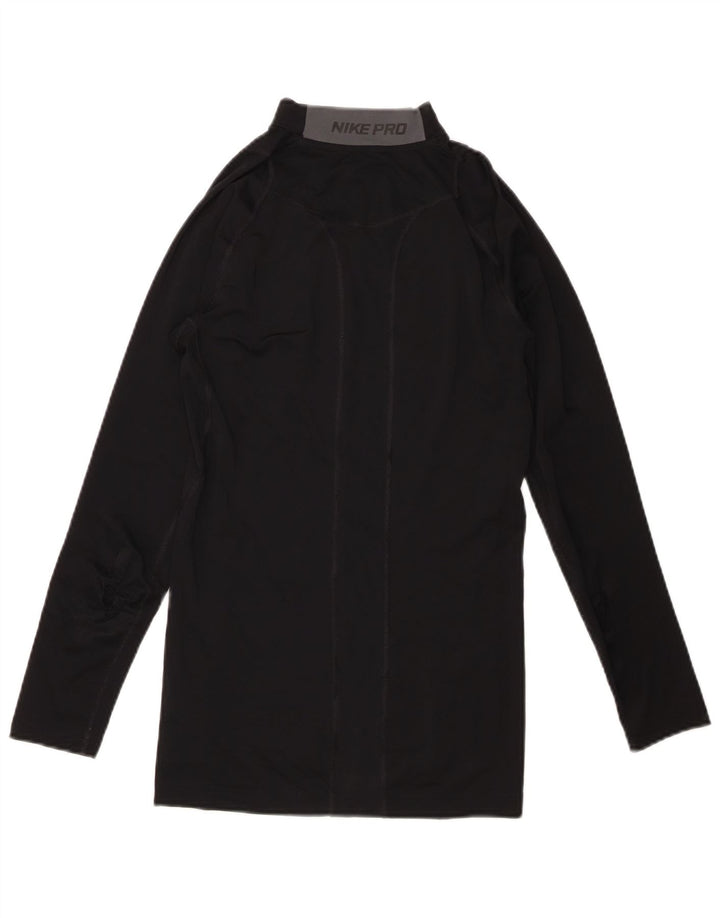 Nike Compression Top Langærmet UK 10 Small Black Polyester