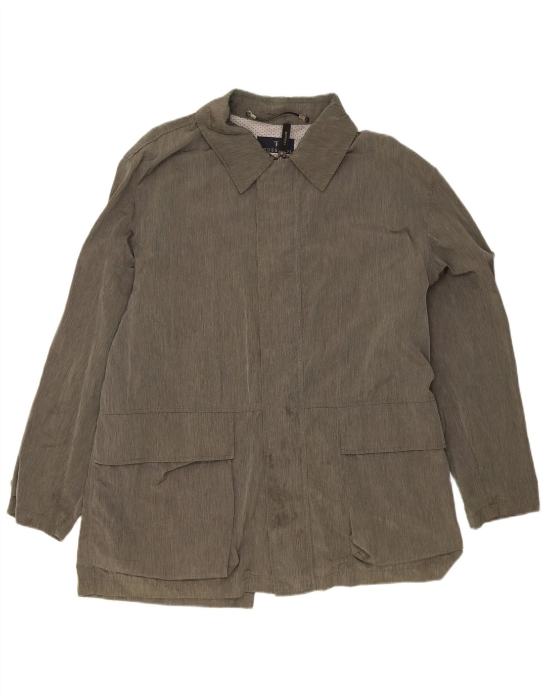 Trussardi Herre Utility Jacket IT 52 XL Grå polyamid