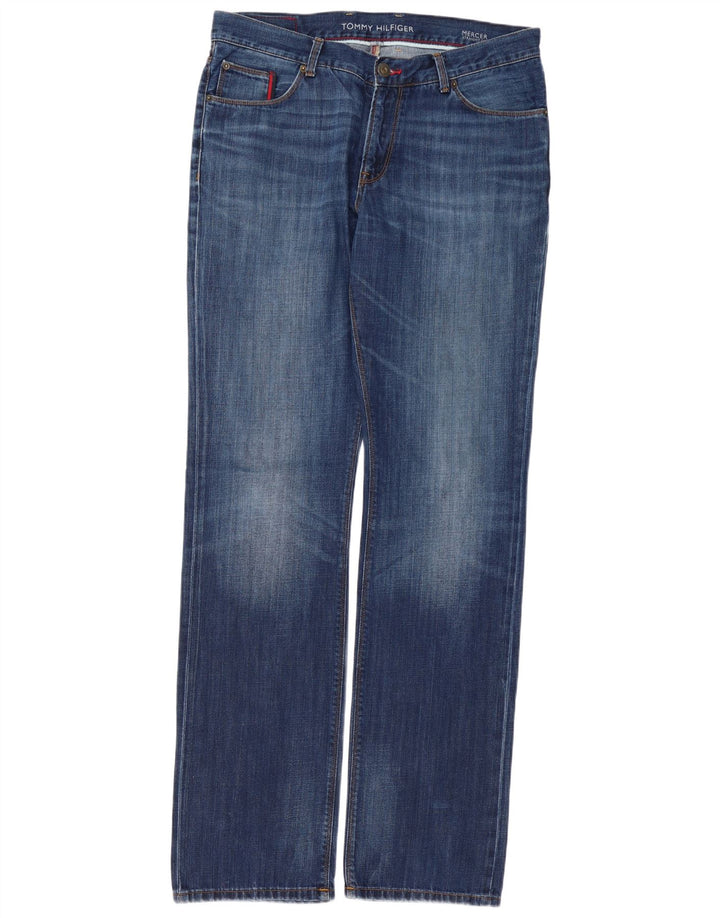 TOMMY HILFIGER Mercer Straight Jeans til mænd W36 L36 Blå Bomuld