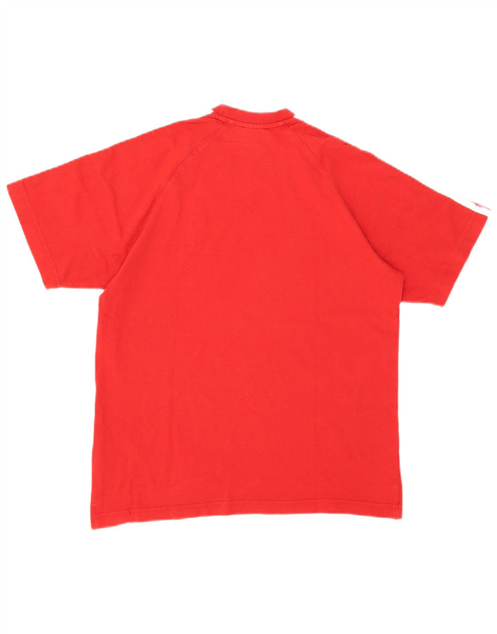 Adidas Herre T-Shirt Top Lille Rød Bomuld