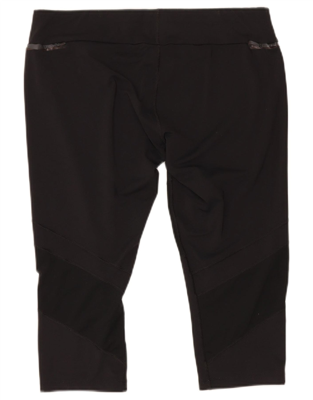 Asics Dame Capri Leggings UK 18 XL Sort Polyester