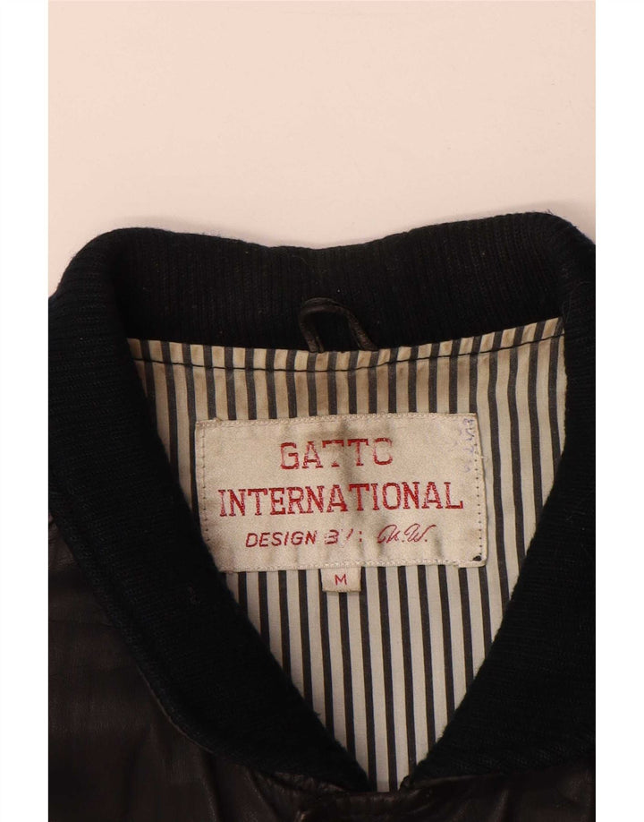 Gatto Herre Læder Gilet UK 38 Medium Sort