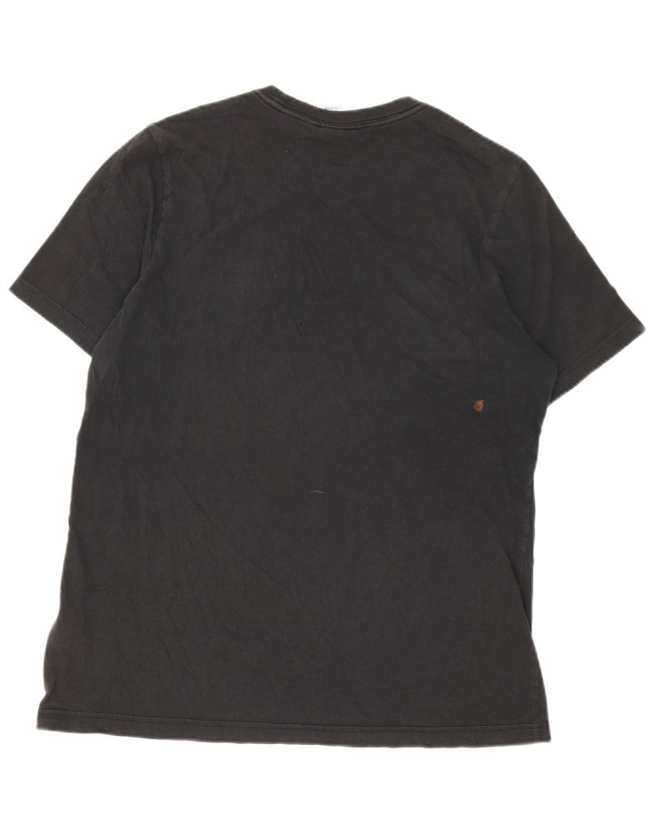 ADIDAS Herre T-Shirt Top Medium Sort Bomuld