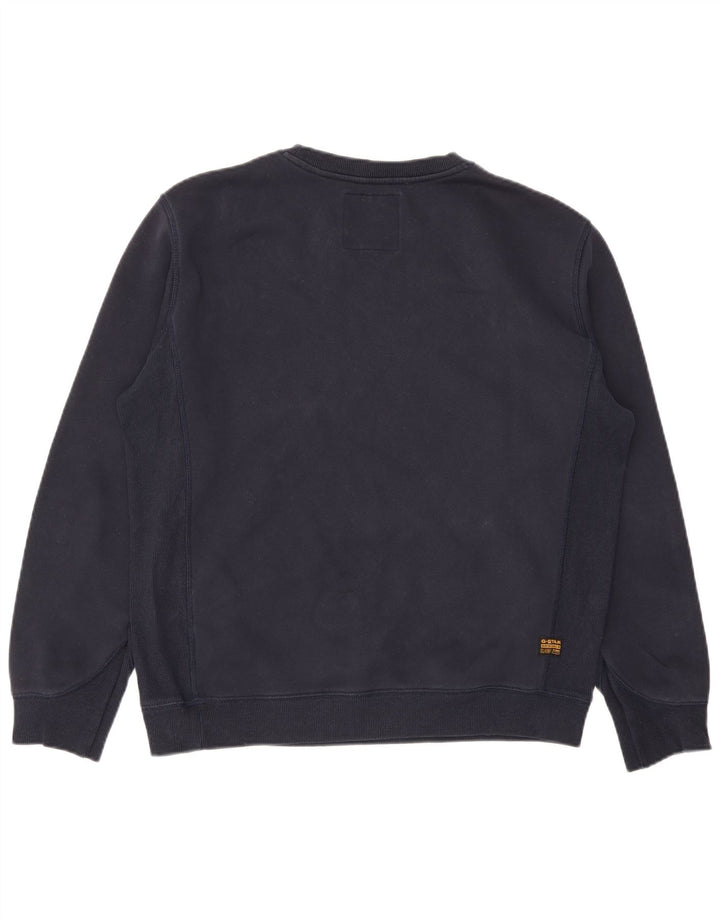 G-Star Herre Sweatshirt Jumper Stor Marineblå Bomuld