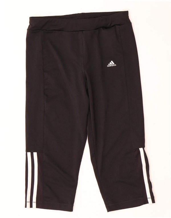 Adidas drenge Climalite Capri træningsdragt bukser 13-14 år sort polyester