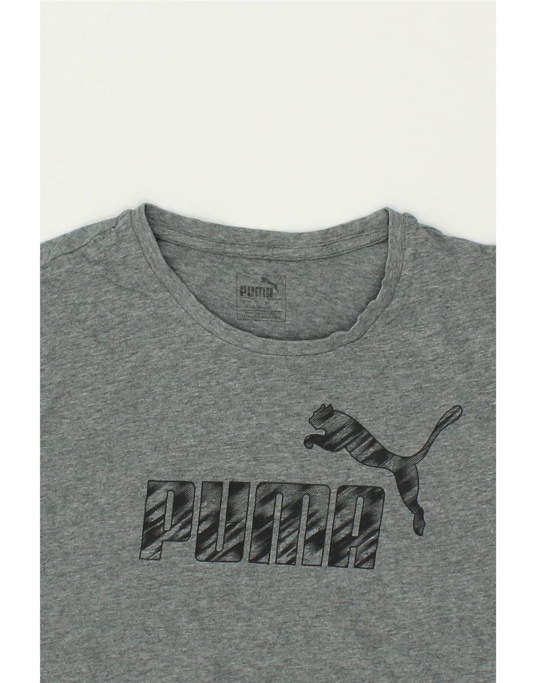 PUMA Mens Graphic T-Shirt Top Large Grey Cotton Vintage Puma and Second-Hand Puma from Messina Hembry 