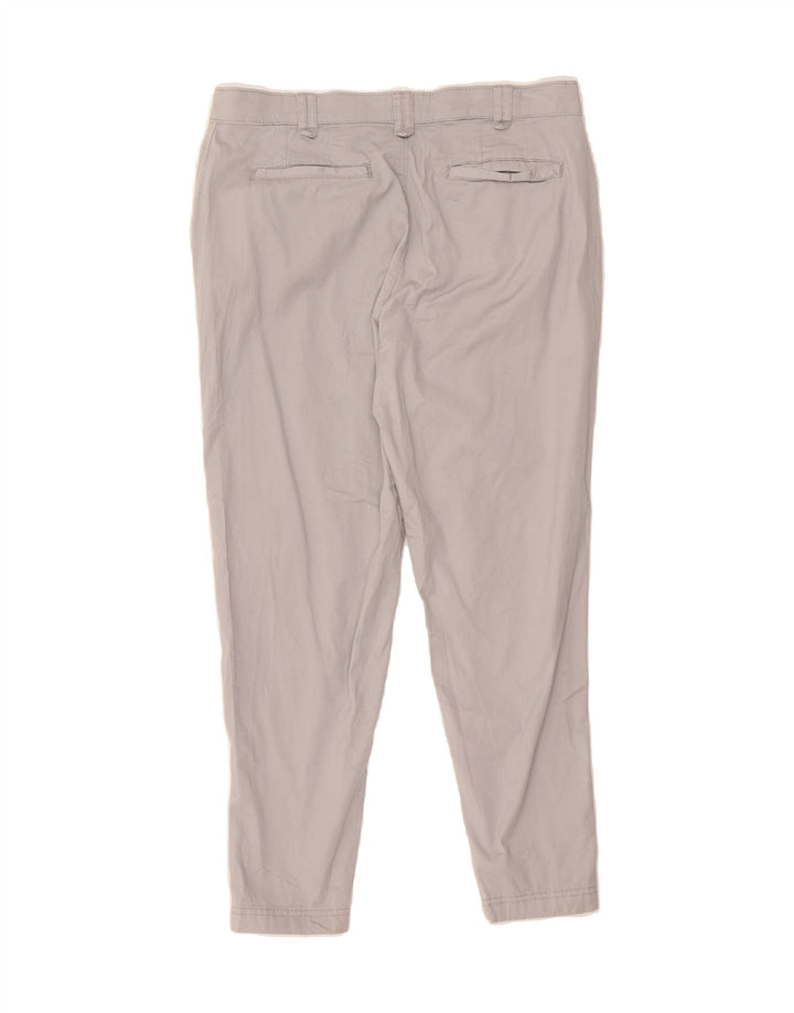 LEE Womens Riders Slim Cropped Trousers US 8 Medium W34 L26 Grey Cotton Vintage Lee and Second-Hand Lee from Messina Hembry 