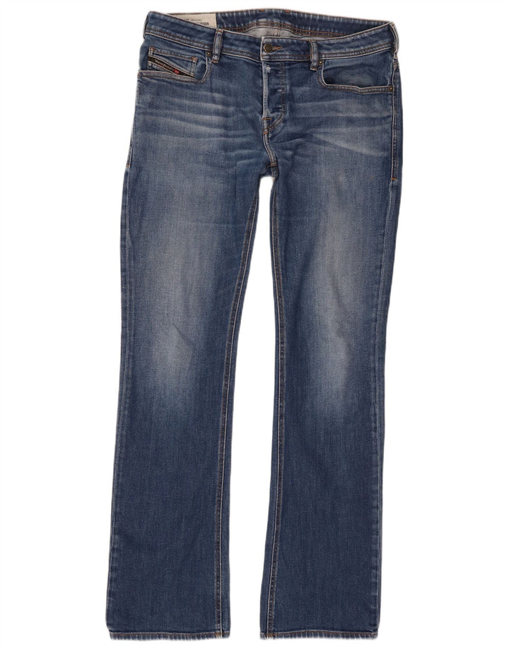 Diesel Herre Bootcut Jeans W34 L34 Blå Bomuld