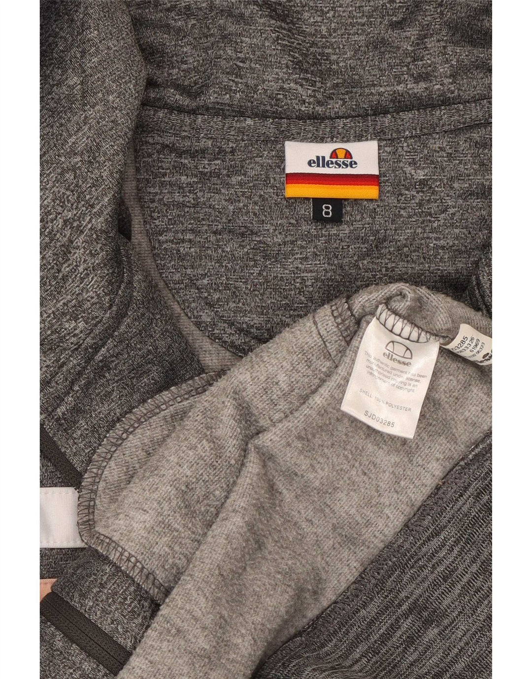 Ellesse Dame Hættetrøje Sweater UK 8 Small Grey Colourblock Polyester