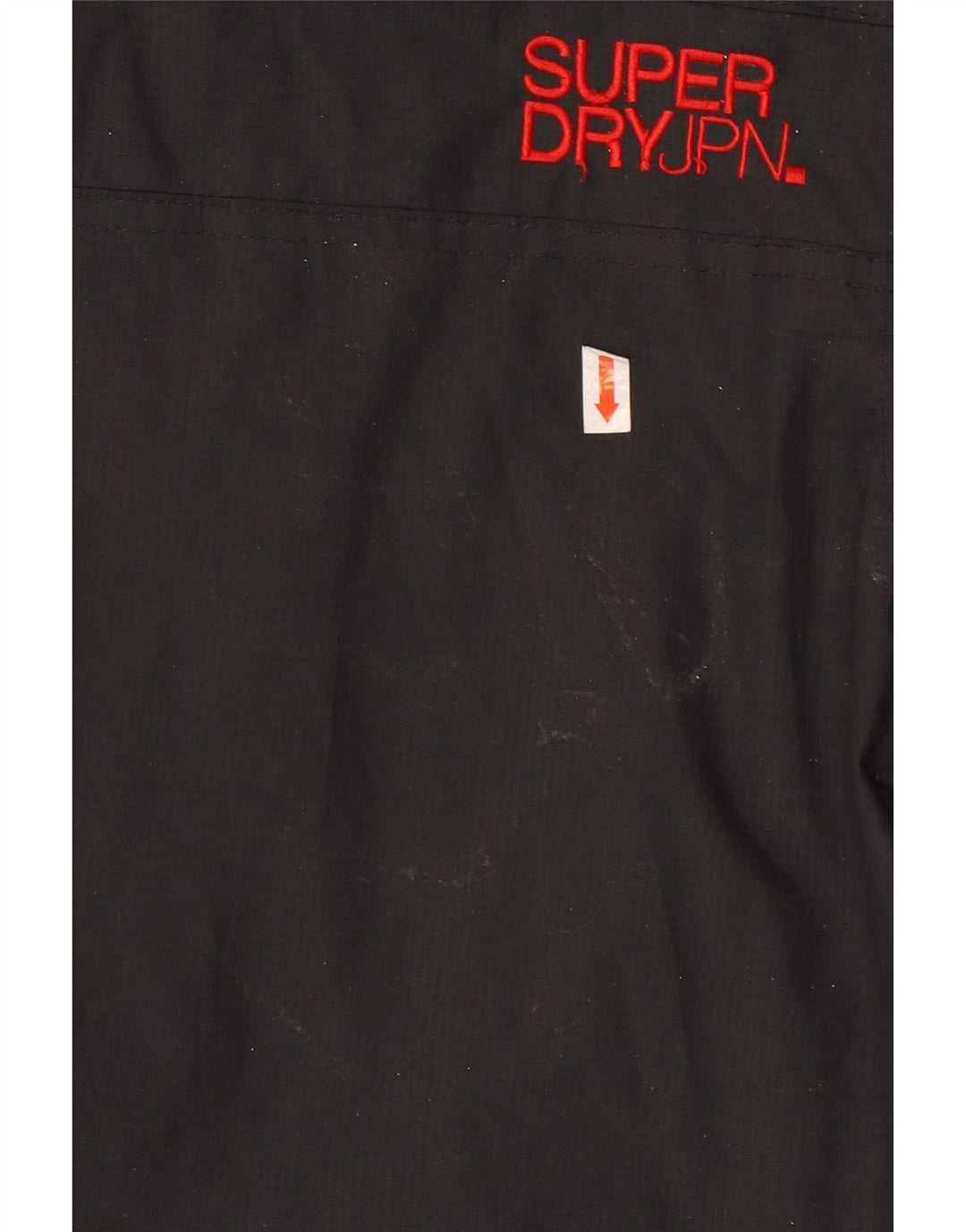 SUPERDRY Dame Windbreaker Jacket UK 18 XL Sort Nylon