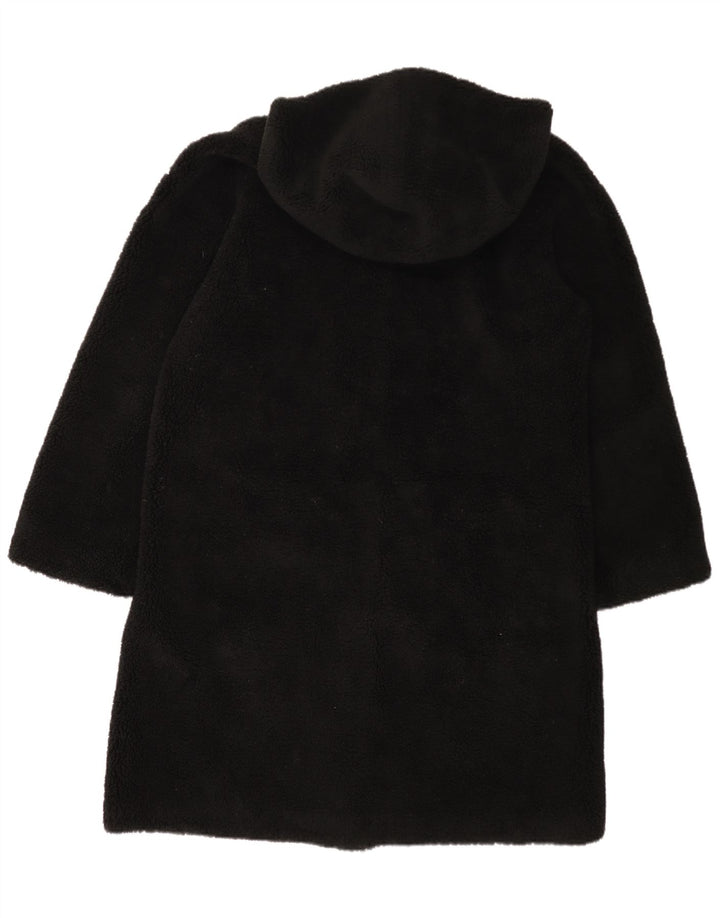 Gina Womens Reversible Sherpa Overcoat EU 42/44 Large Black Polyester
