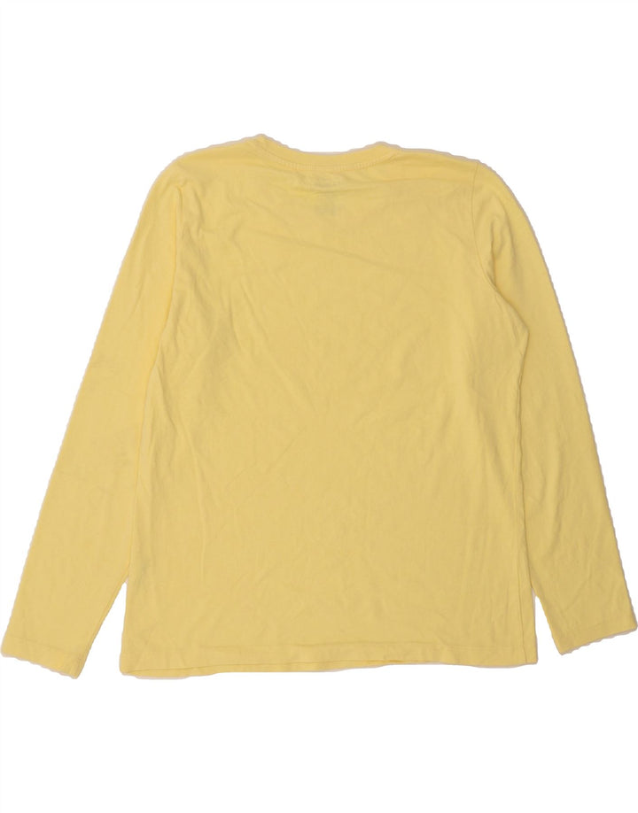 L.L.BEAN Womens Top Long Sleeve UK 14 Medium Yellow Cotton Vintage L.L.Bean and Second-Hand L.L.Bean from Messina Hembry 