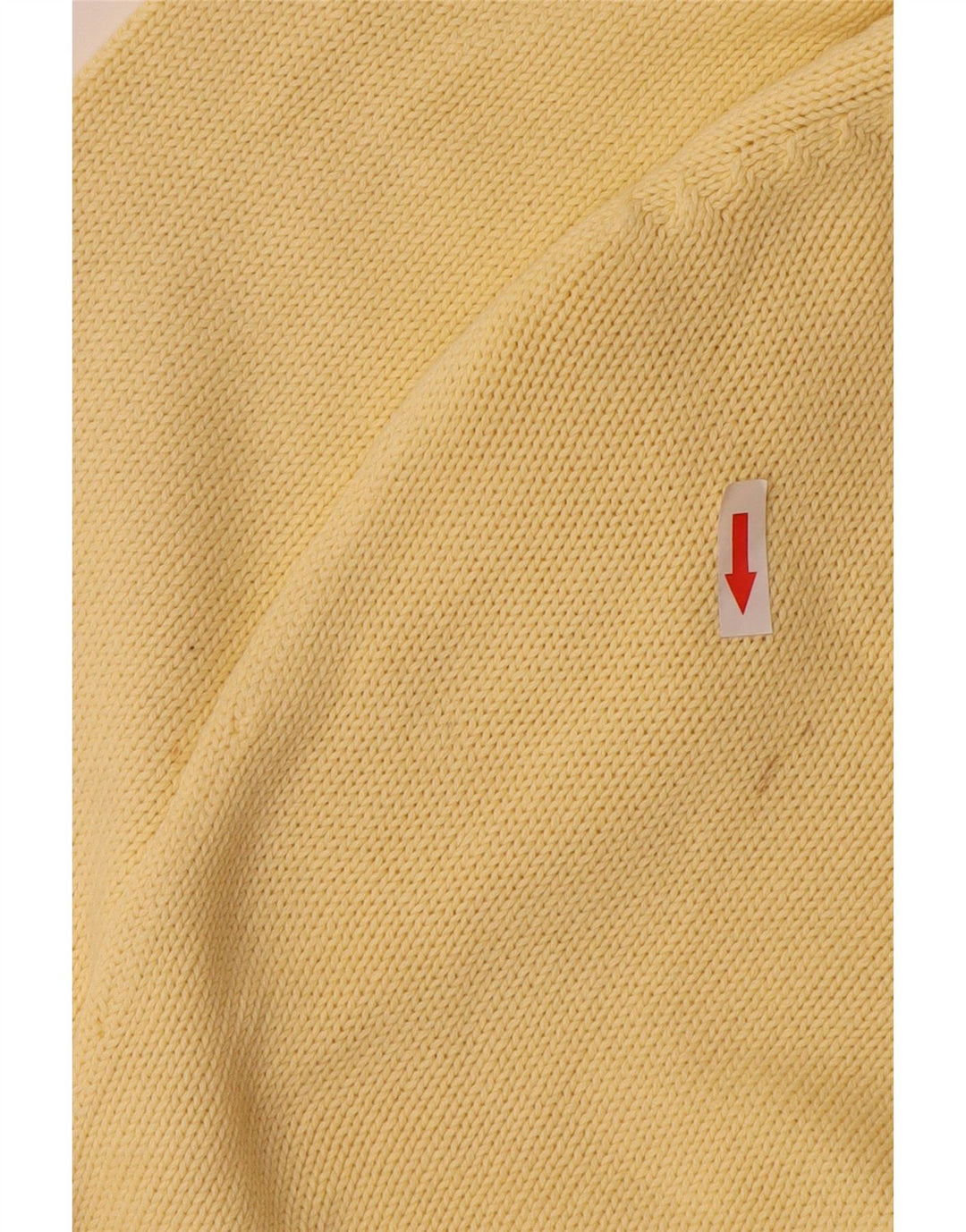 Zara Herre V-hals sweater Stor gul bomuld