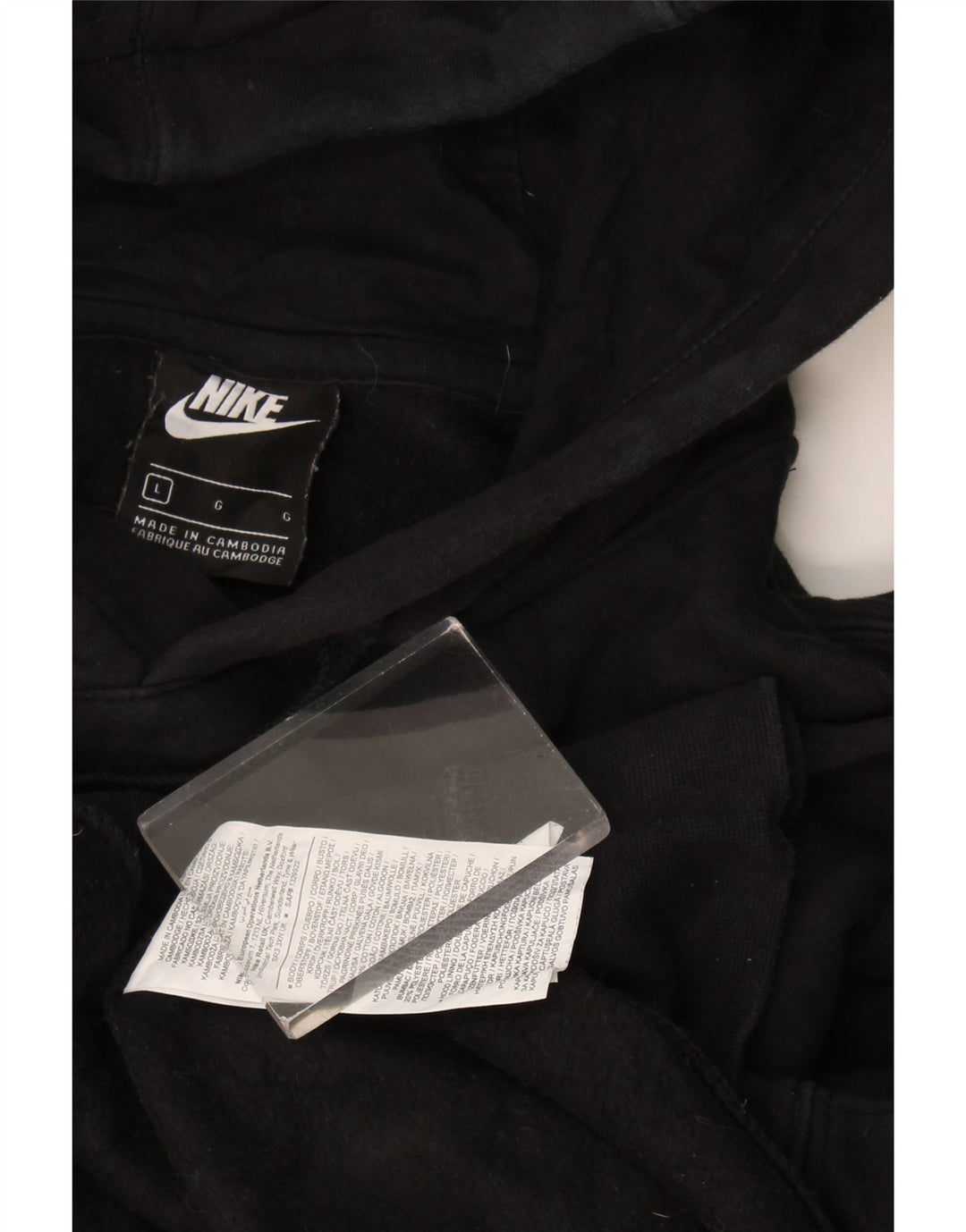 Nike Herre hættetrøje Jumper Large Sort Bomuld