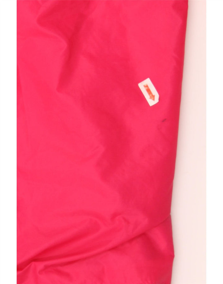 K-WAY Womens Hooded Windbreaker Jacket UK 14 Large Pink Polyamide Vintage K-Way and Second-Hand K-Way from Messina Hembry 