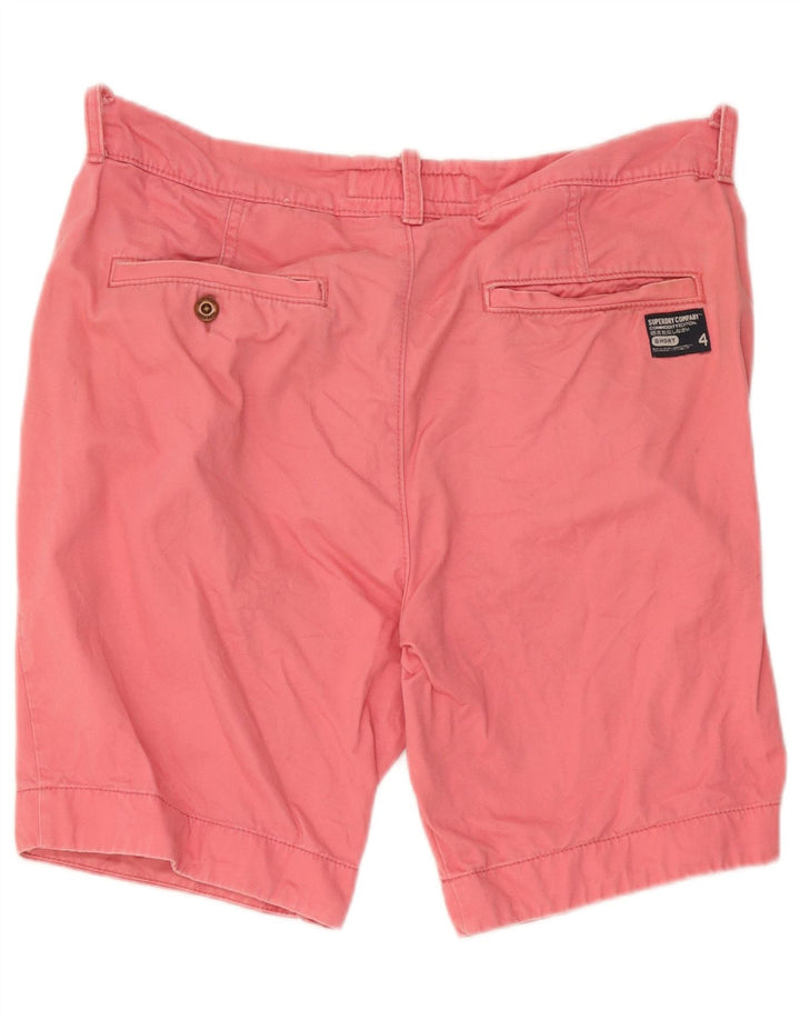 Superdry Chino Shorts til mænd XL W38 Pink Bomuld