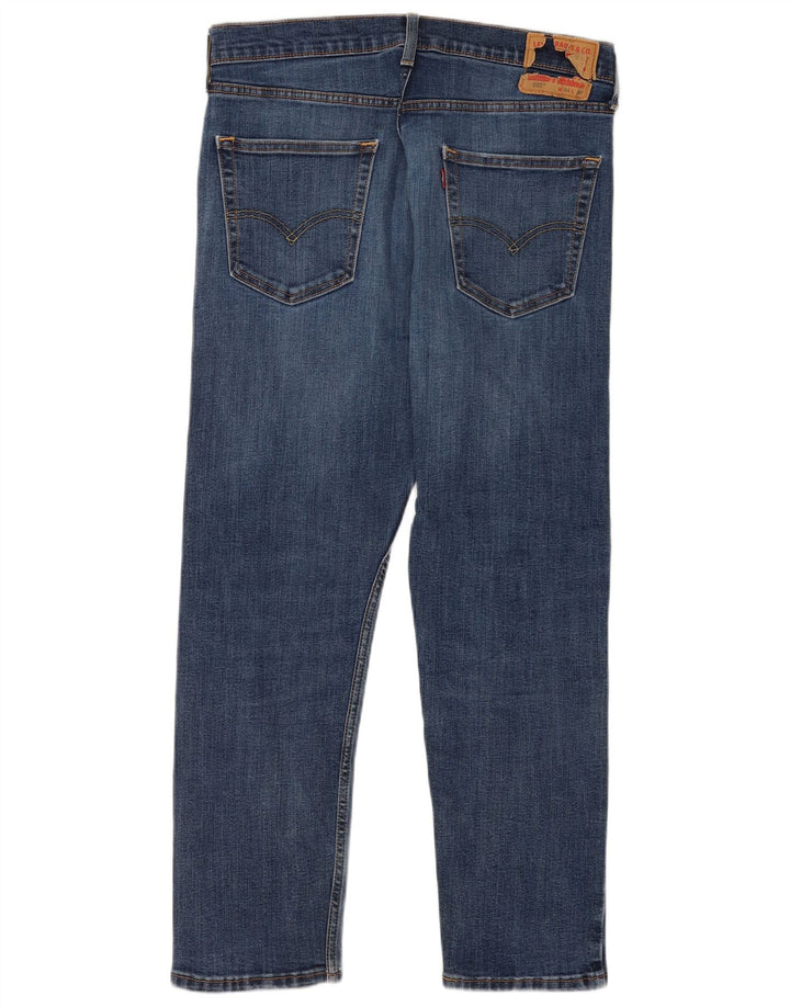Levi's Herre 502 tilspidsede jeans W34 L30 blå bomuld