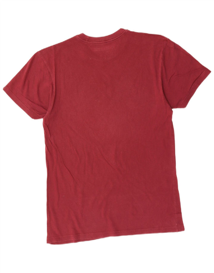 VANS Herre grafisk T-shirt Top Medium Bourgogne bomuld