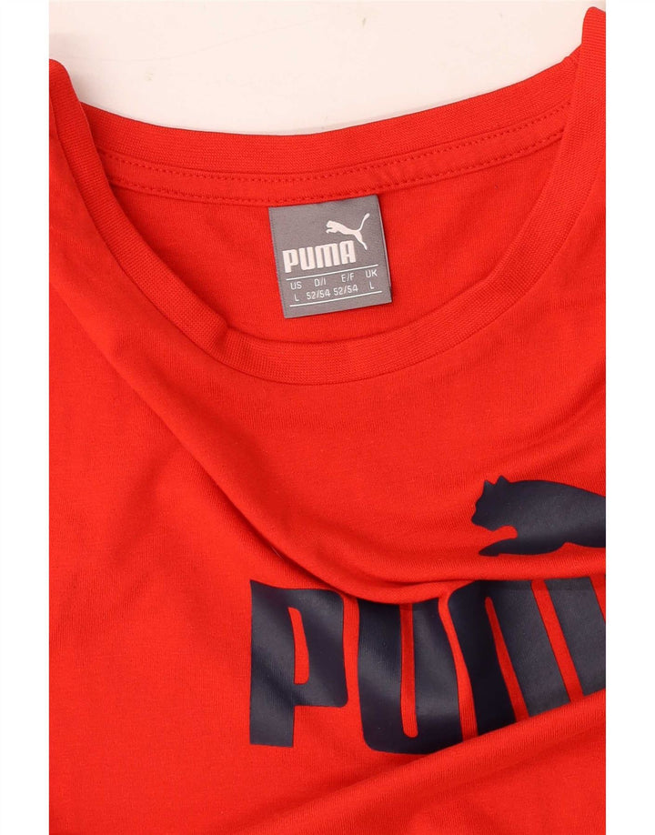 Puma Herre Grafisk Vest Top Stor Rød