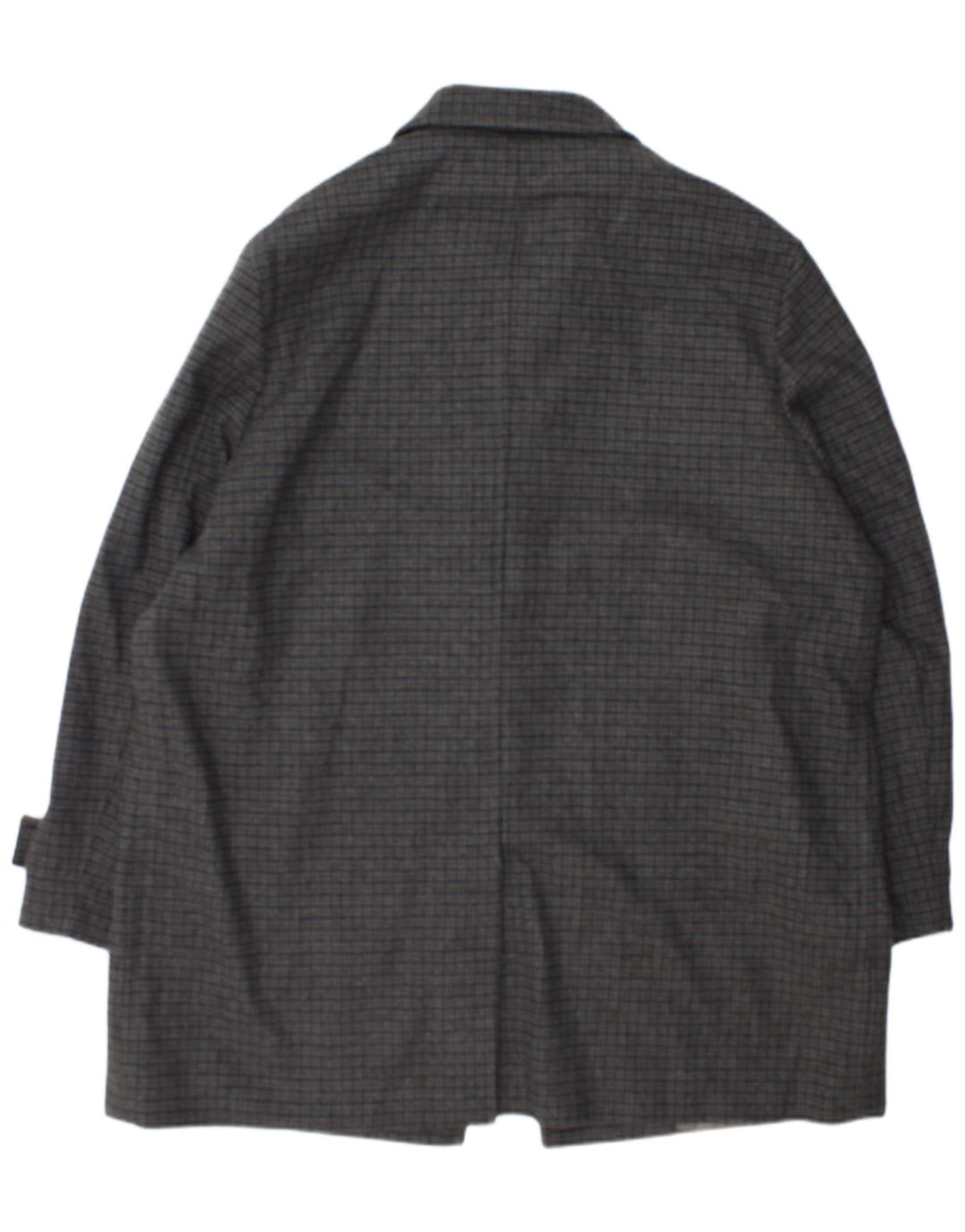 Marks & Spencer Herre Overfrakke UK 44 2XL Grå Houndstooth Uld