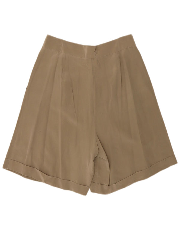 Andrea Mare Dame Højtaljet Pegged Casual Shorts IT 46 Large W30 Brun