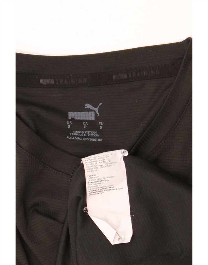Puma Herre Grafisk T-Shirt Top Lille Sort Polyester Sports