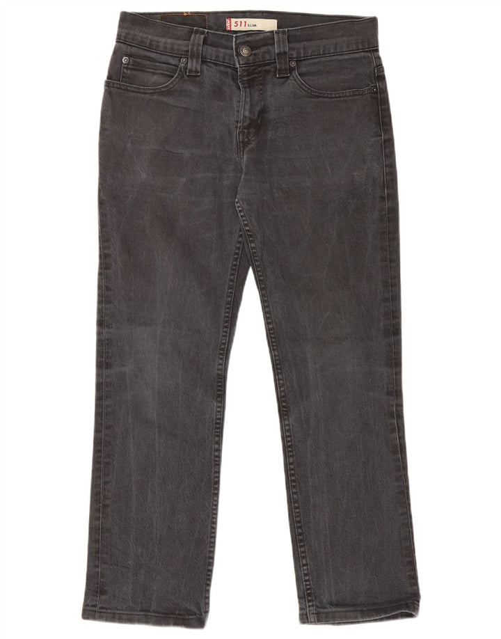 Levi's Herre 511 Slim Jeans W31 L26 Sort Bomuld