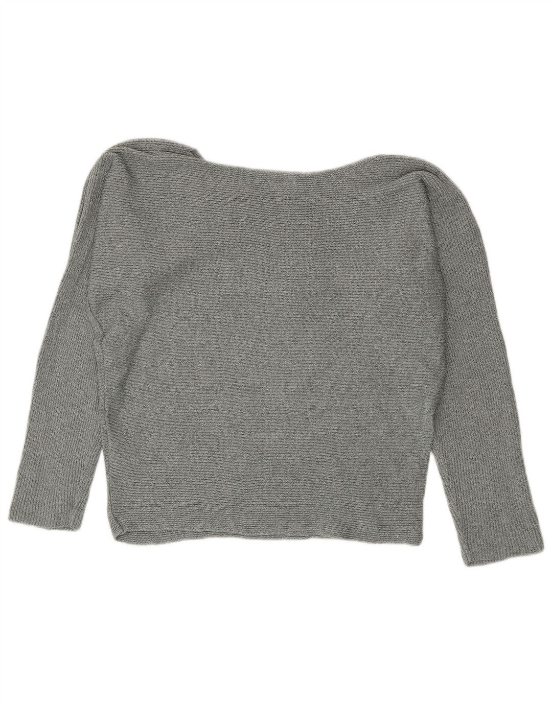 Mustang Dame Boat Neck Jumper Sweater UK 14 Medium Grey Bomuld
