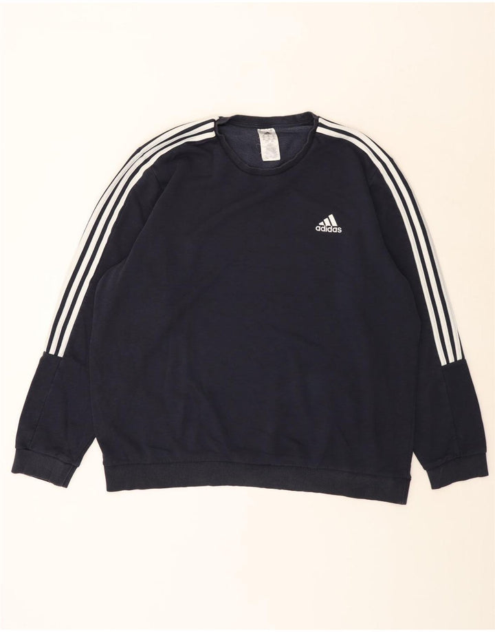 Adidas Sweatshirt Jumper til mænd 2XL marineblå bomuld