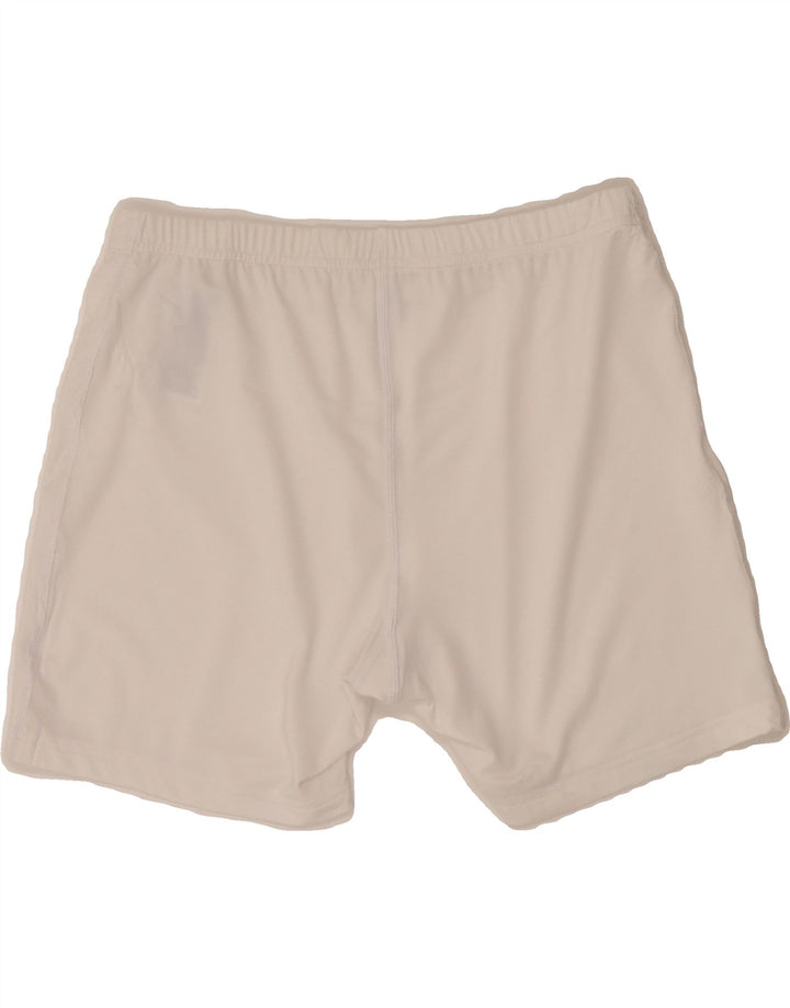 ADIDAS Womens Sport Shorts UK 8 Small  White Polyester Vintage Adidas and Second-Hand Adidas from Messina Hembry 