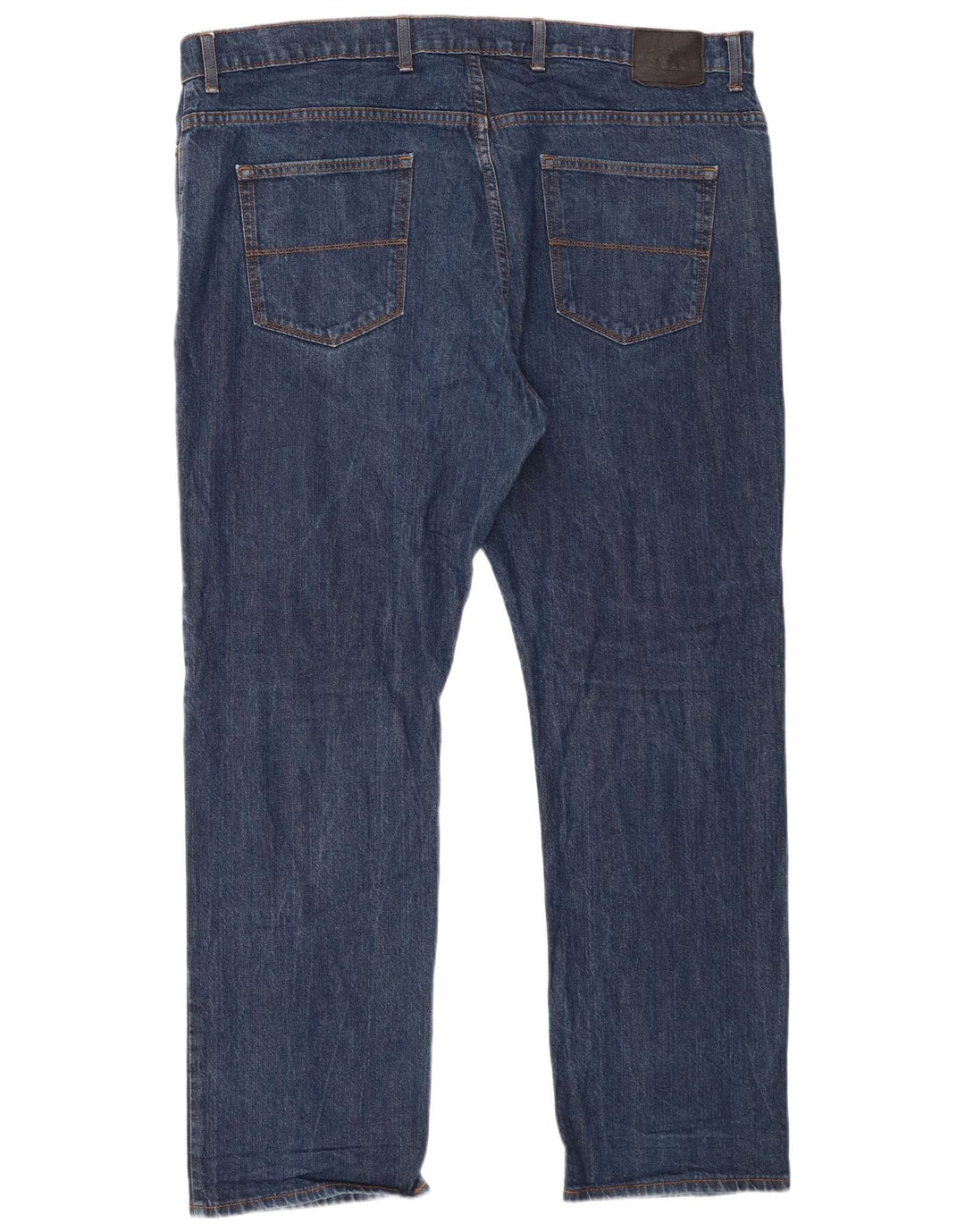 Marks & Spencer Herre Regular Straight Jeans W42 L31 Blå Bomuld