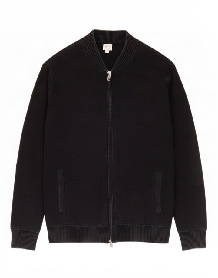Gap Herre Cardigan Sweater Medium Sort Bomuld