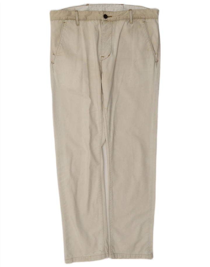 Levi's Straight Chino-bukser til mænd W38 L32 Hvid