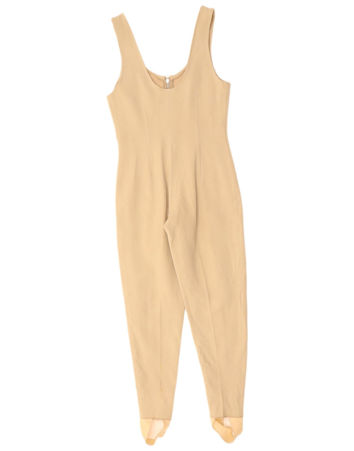 COLMAR Dame Ærmeløs Stigbøjle Jumpsuit IT 42 Medium Beige