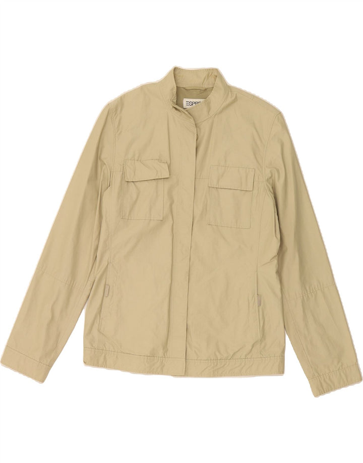 ESPRIT Womens Utility Jacket UK 12 Medium Beige Cotton Vintage Esprit and Second-Hand Esprit from Messina Hembry 