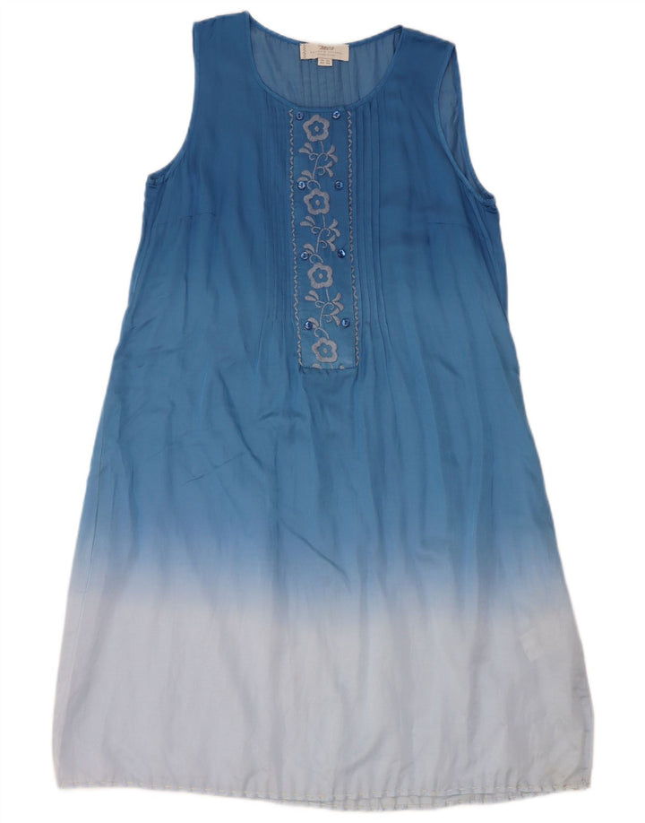 Marlboro Classics Womens Basic Dress EU 42 Large Blue Tie Dye Silke