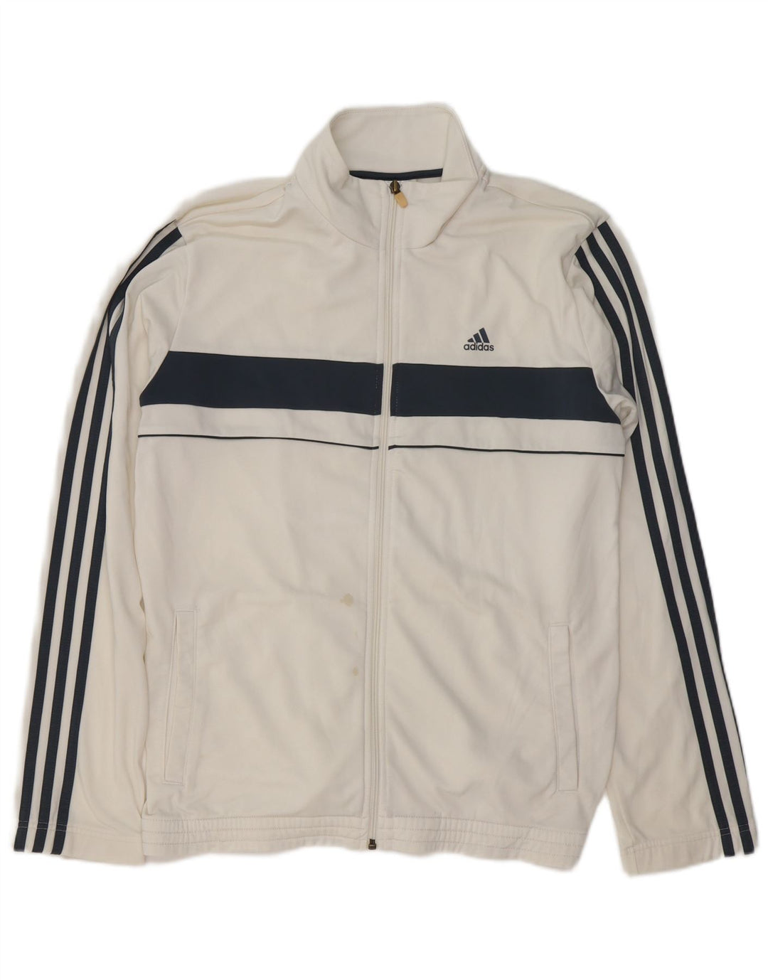 ADIDAS Træningsdragt til mænd Topjakke Medium White Colourblock Polyester