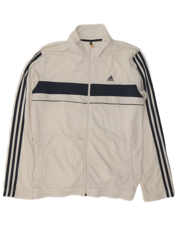 ADIDAS Træningsdragt til mænd Topjakke Medium White Colourblock Polyester