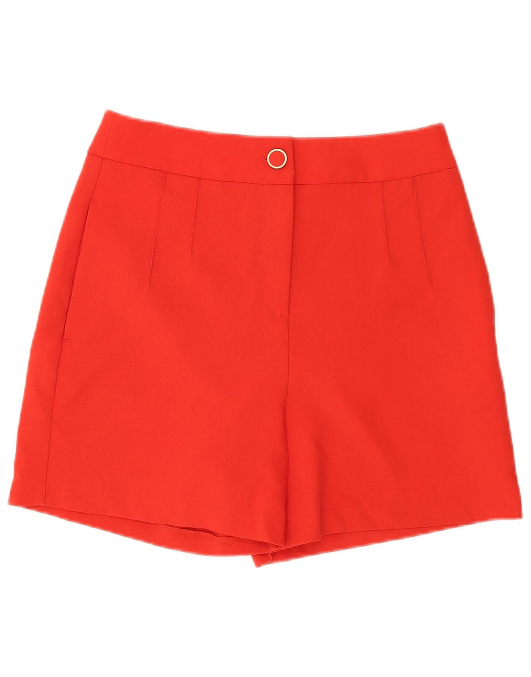 Oasis Womens High Waist Chino Shorts UK 10 Small W28 Red Polyester