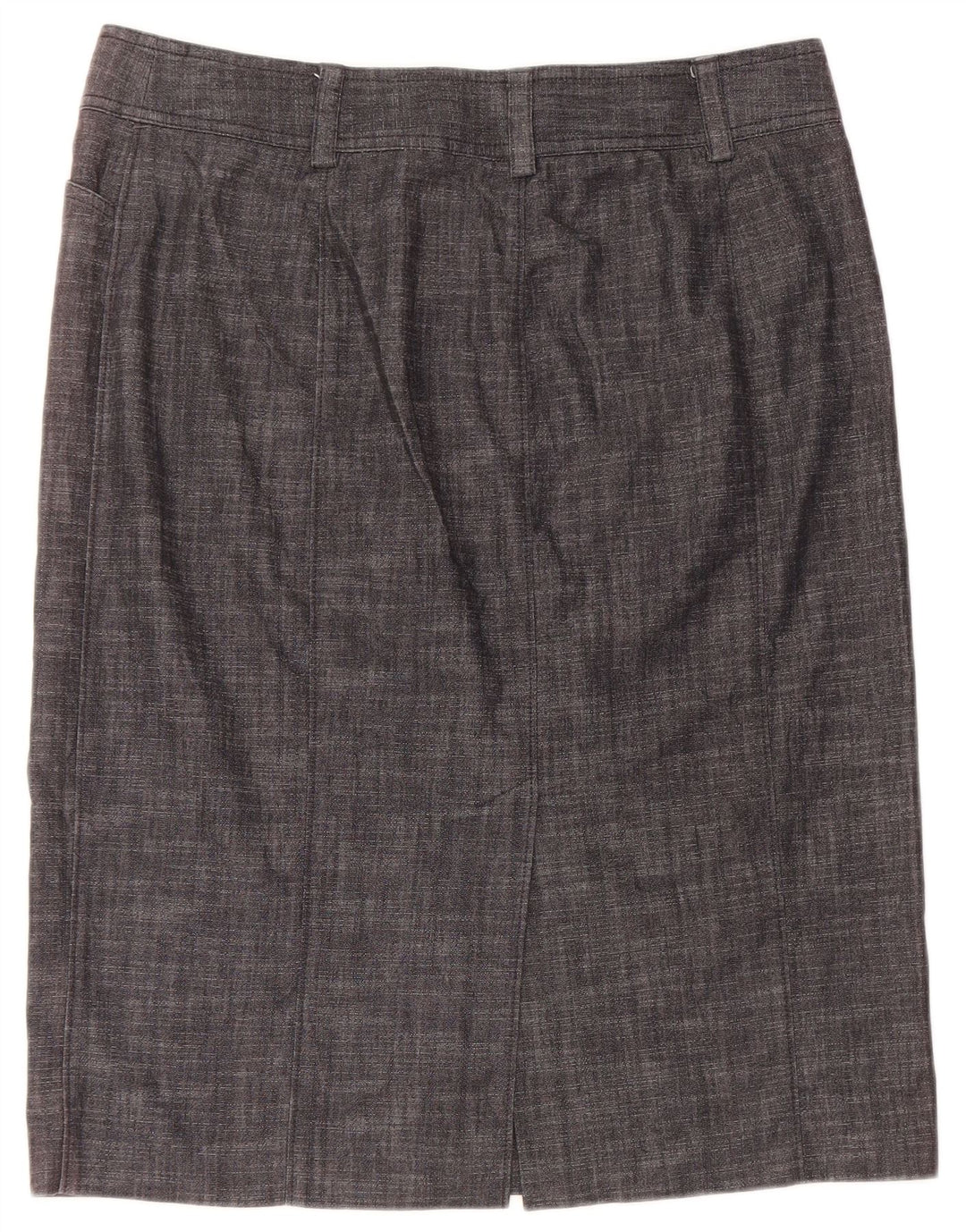 J. CREW Lige nederdel til kvinder US 12 Large W32 Grå Bomuld
